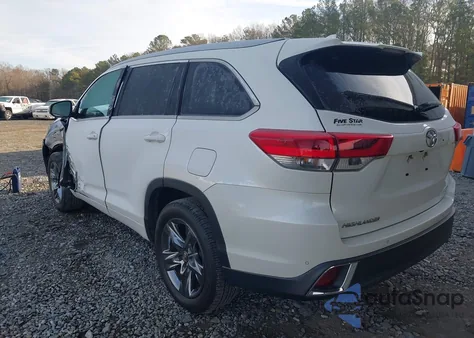 2018 Toyota Highlander Limited Platinum z USA, uszkodzony, nr VIN 5TDYZRFHXJS265209